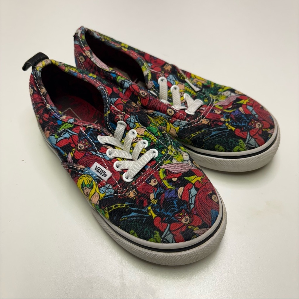 Vans X Marvel Toddler Boys 10 Slip On Sneaker Comic Book Superhero Shoes